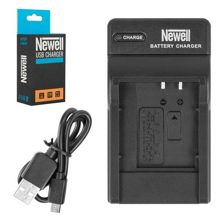 Incarcator DC-USB NP-BY1, Newell, Negru