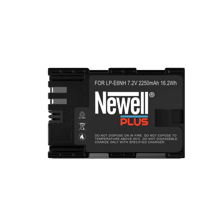 Newell kompatibilis Canon akkumulátor, LP-E6NH Plus, fekete