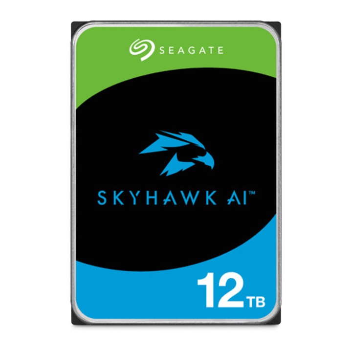 Твърд диск 12TB - Seagate Surveillance SKYHAWK AI ST12000VE