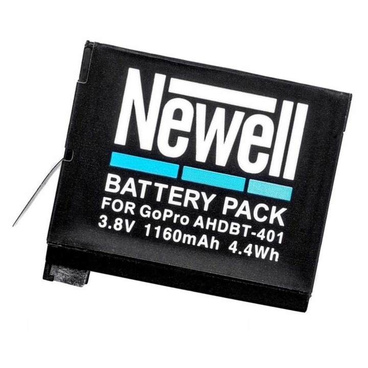 Baterie Newell compatibila AHDBT 401, Go Pro Hero 4, Negru