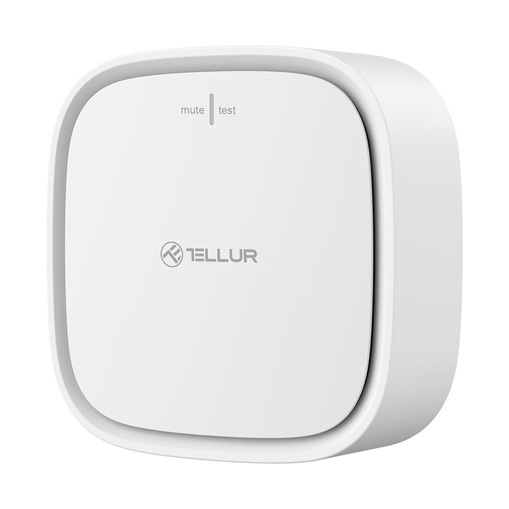 Senzor de gaz Tellur, Conexiune Wi-Fi, 2.4 GHz, Alarma, Notificari, TLL331291