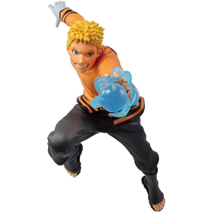 Figurina Uzumaki Naruto, Vibration Stars, 13 cm, Portocaliu