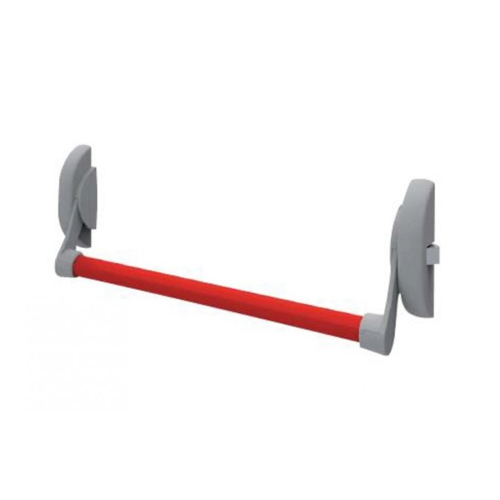 Sistem maner antipanica ISSU-DOM pentru iesiri de urgenta 1 canat, 1 punct de inchidere, culoare rosu