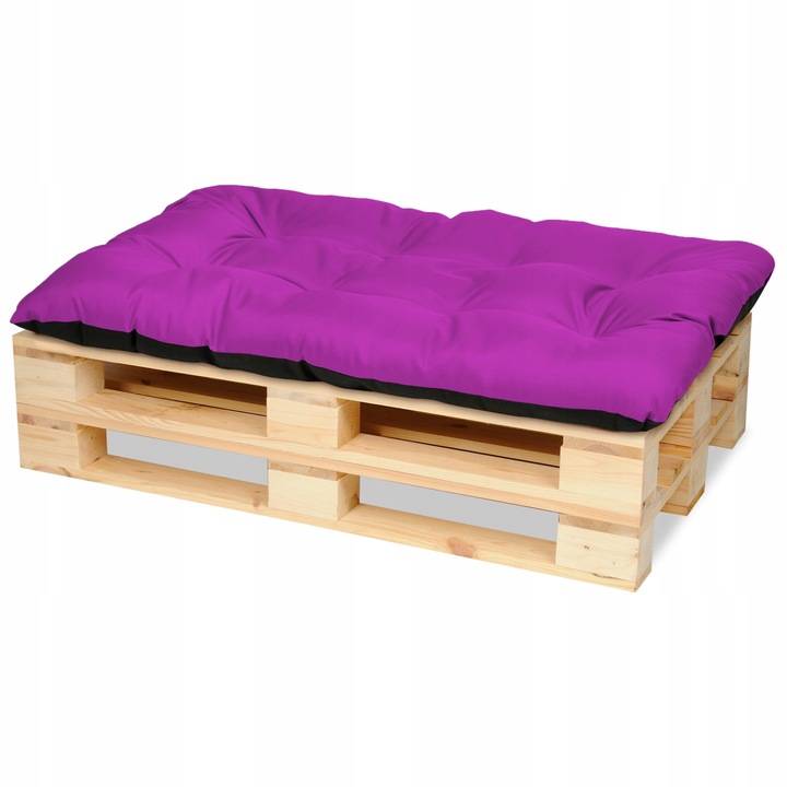 Perna scaun terasa, gradina, 120x80 cm, exterior, impermeabila, pentru banca, balansoar, paleti, Fucsia, Superkissen24