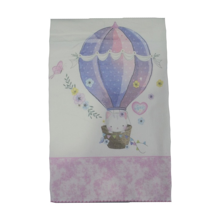 Mini Junior lánytakaró 85 x 85 cm 85-58, fehér, fehér