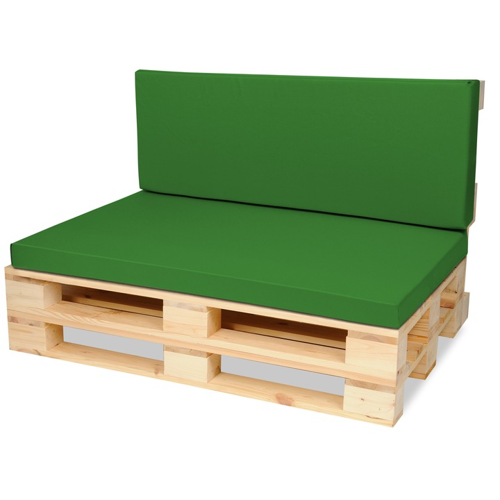 Set de perne pentru mobilier din paleti, SuperKisen24, Poliester, Verde