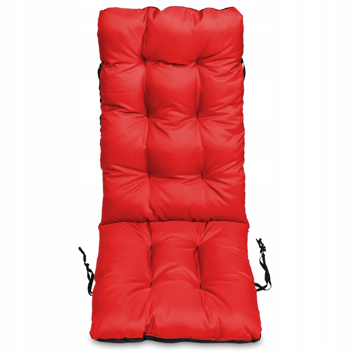 Perna scaun terasa, gradina, 48x48x75 cm, exterior/interior, impermeabila, pentru banca, balansoar, fotoliu, Rosu, Superkissen24