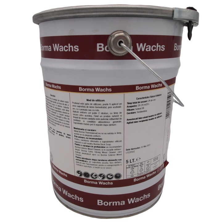 Ulei transparent pentru lemn termotratat, Borma Wachs, Thermowood Oil, 5 L