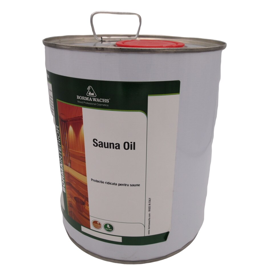 Масло с висока защита за сауна, Borma Wachs, Sauna Oil, 5л - eMAG.bg
