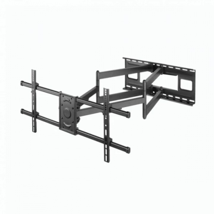 Стенна стойка за телевизор SBOX PLB-4986, 40” – 90”, Поддържано тегло 80 кг, VESA 600×400, Наклон, Завъртане, Черен