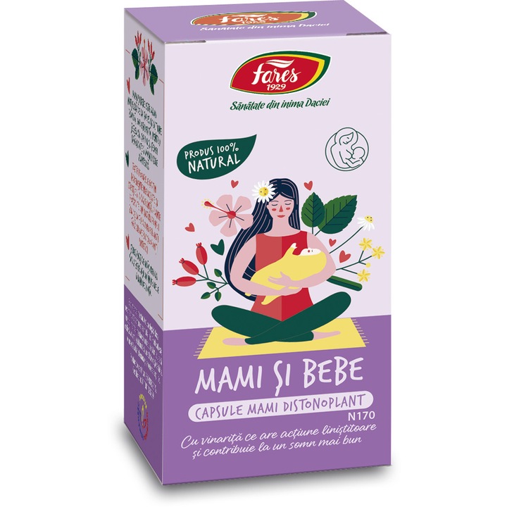 Distonoplant (Mami si bebe), 60 capsule, Fares