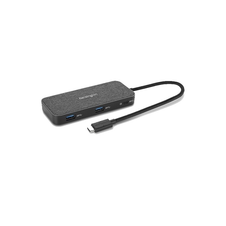 Универсална докинг станция Kensington K34020WW, PC връзка USB Type C, USB 3.2 x 1, USB-A 3.2 x 2, HDMI x 1, VGA x 1, RJ-45, PPS 100 W, Черен