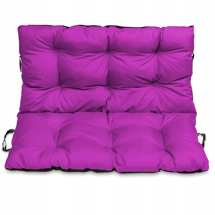 Възглавница за пейка/градинска люлка, SuperKissen24, 120x60x50 см, Фуксия