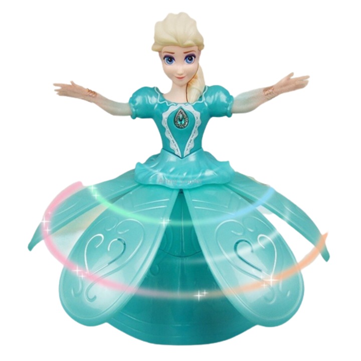 Играчка кукла, Ангел, Музикална, Светеща, Синьо