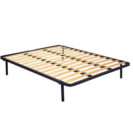 Somiera pat Eco 180x200 cm, 13 lamele lemn, cadru metal, cu picioare 30 cm