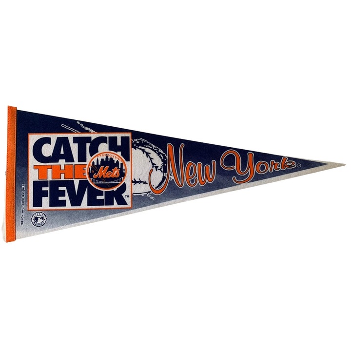 Знаме USArticlesEU New York Mets, 31x72 см, Памук, Многоцветен