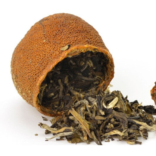 Tangerine umplute cu Ceai Alb White Peony, 50 gr