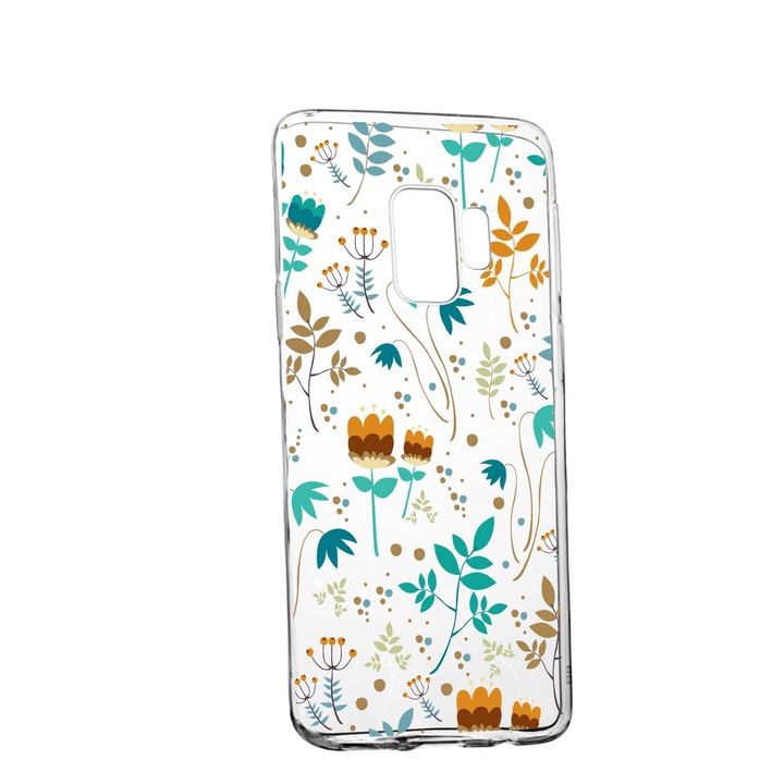 Силиконов калъф Unique за Samsung Galaxy A6 Plus, Spring Flowers, Transparent TR 28