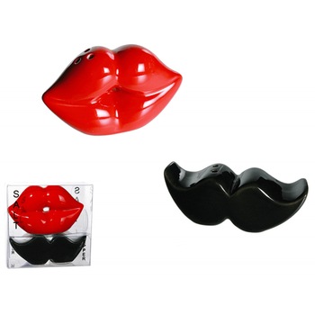 Set cadou solnite cu buze si mustata, 7 x 5 cm, Radar 78/8227 Set cadou solnite cu buze si mustata, 7 x 5 cm, Radar 78/8227