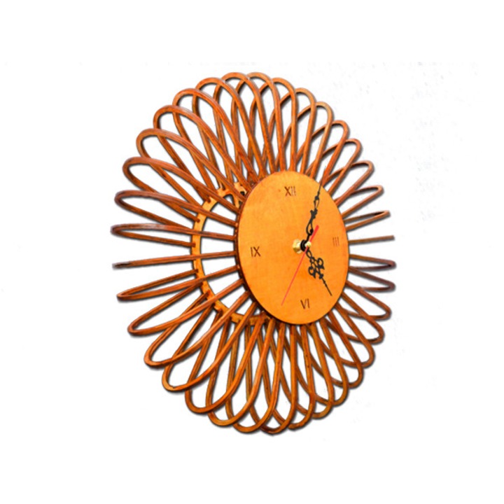 Ceas de perete din lemn 35 cm produs handmade cadou deosebit