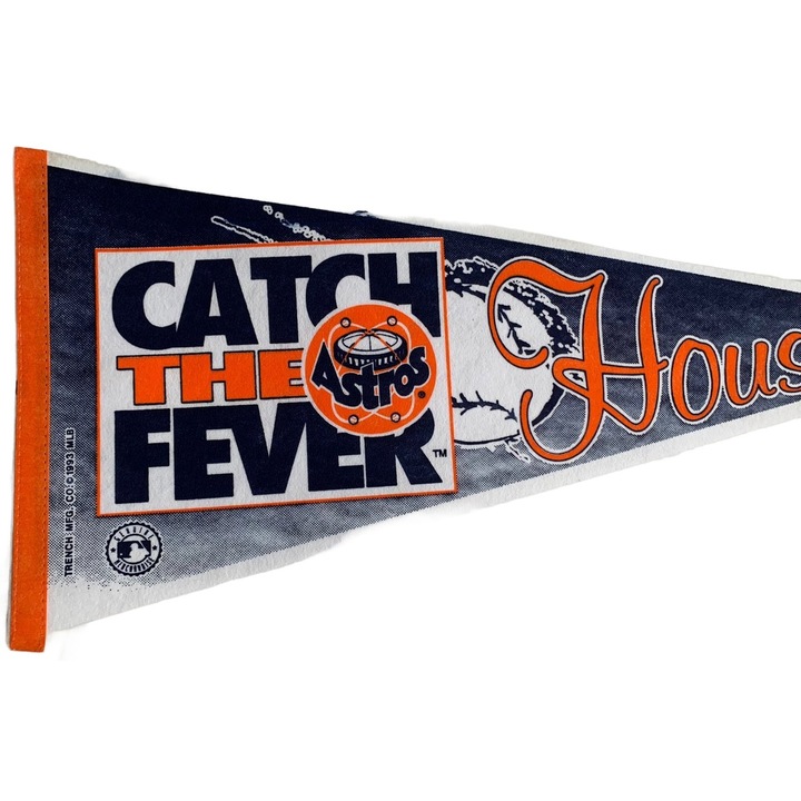 Знаме USArticlesEU Houston Astros, 31x72 см, Памук, Многоцветен