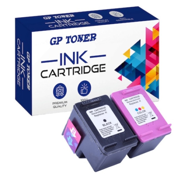 Tintapatron készlet kompatibilis a HP 704 XL, Compatibil cu HP Deskjet Ink 2060/ 2010, Multicolor