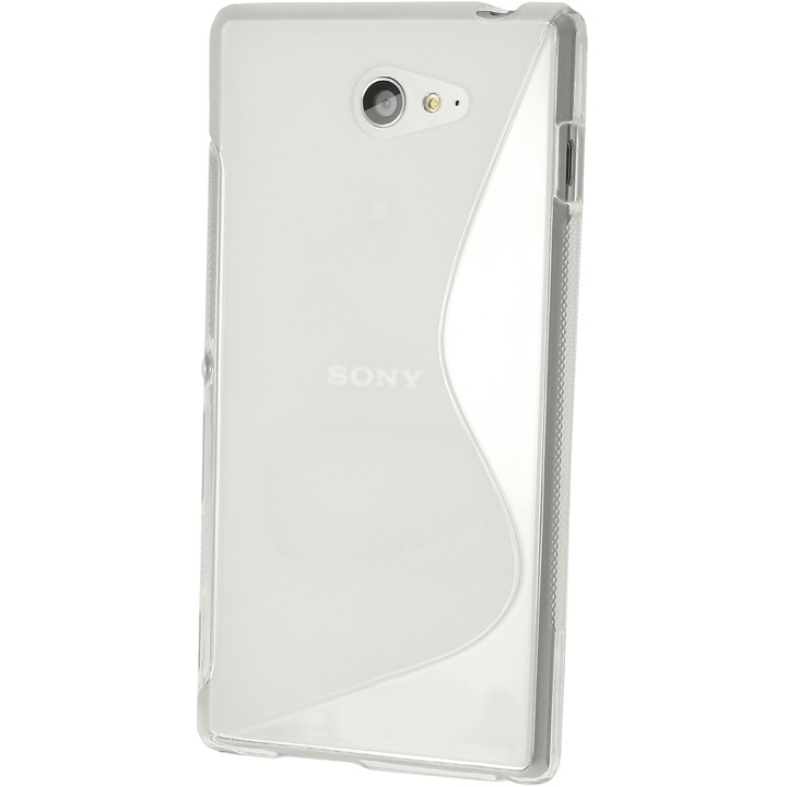 Силиконов гръб S-Line Sony Xperia M4 Aqua, Прозрачен