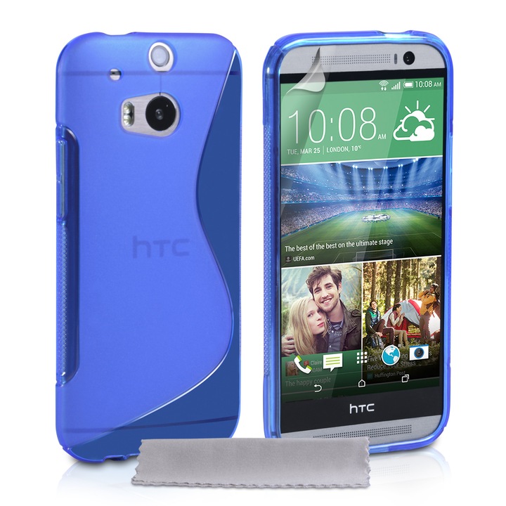 Силиконов гръб S-Line HTC DESIRE 816, Син