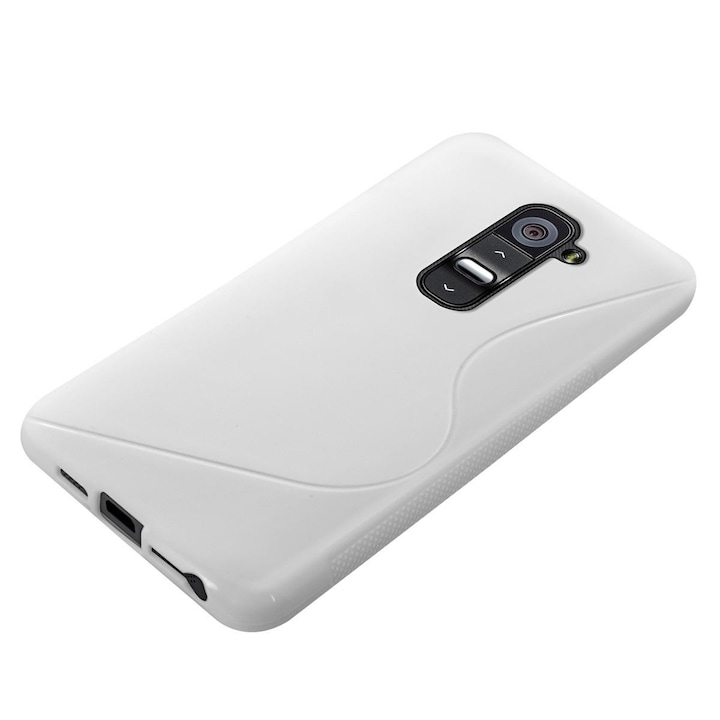 Силиконов гръб S-Line Sony Xperia L S36h, Бял