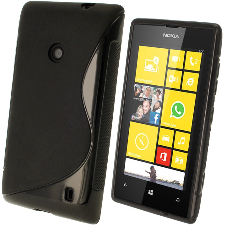Силиконов гръб S-Line Nokia Lumia 510, Черен