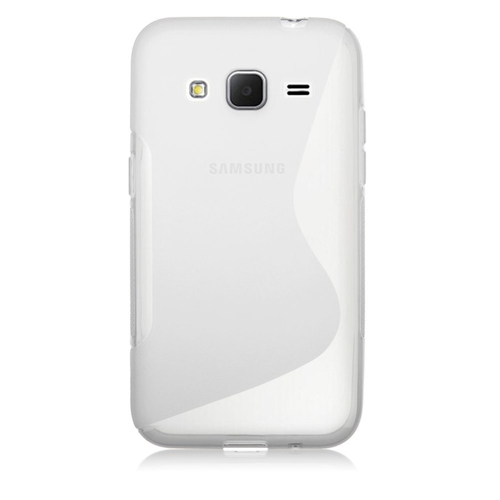 Силиконов гръб S-Line Samsung Galaxy J1 SM-J100F, Бял
