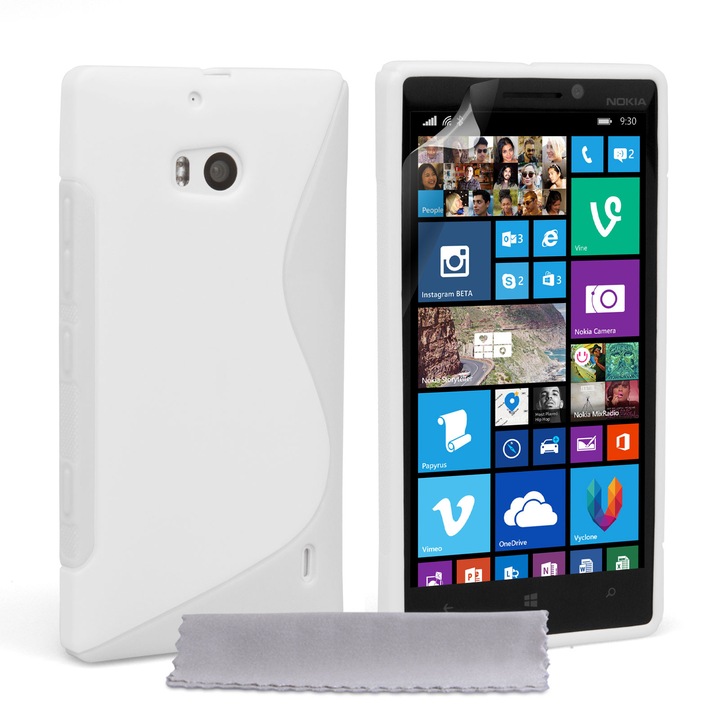 Силиконов гръб S-Line Nokia Lumia 620, Бял