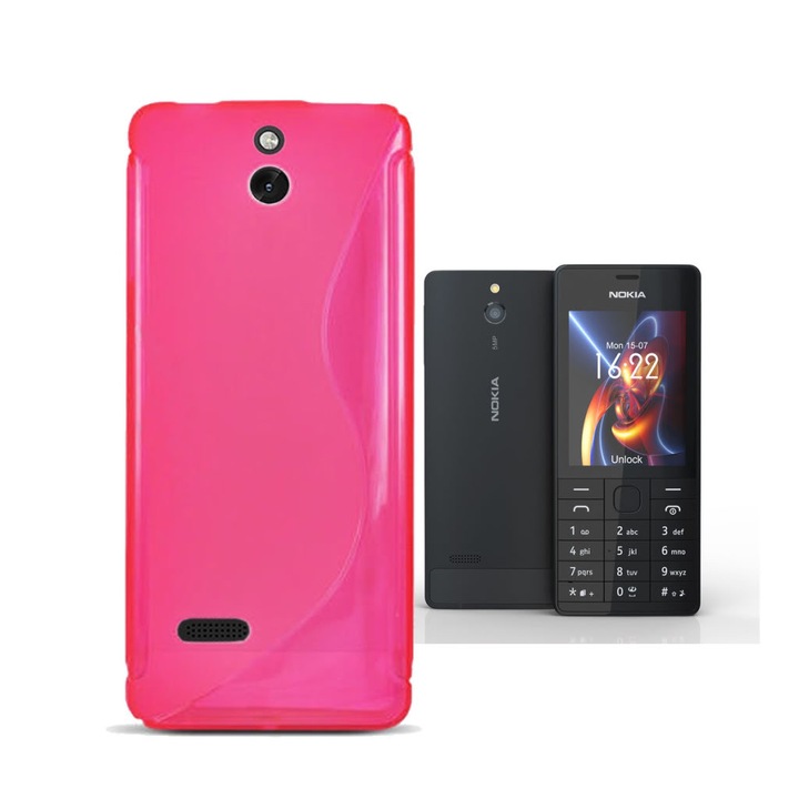 Силиконов гръб S-Line Nokia N515, Червен