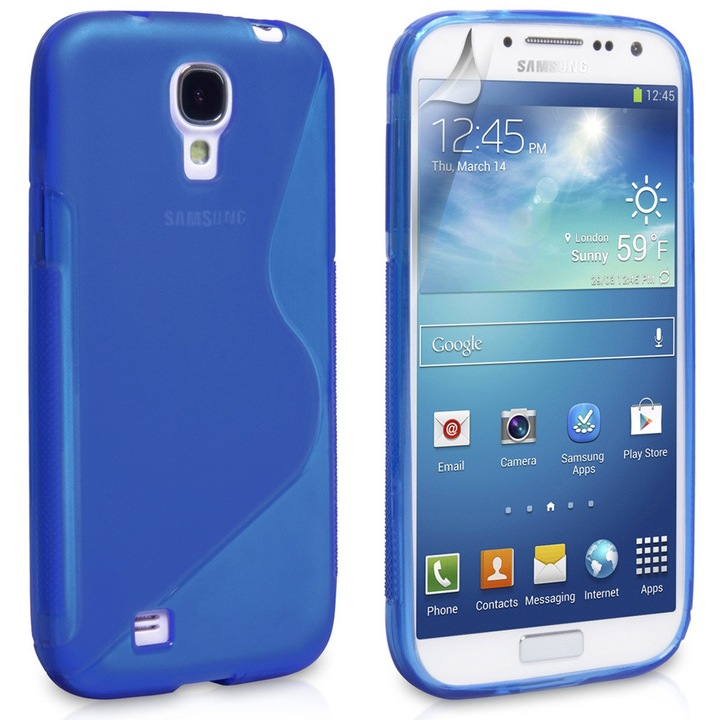 Силиконов гръб S-Line Samsung Galaxy J1 SM-J100F, Син