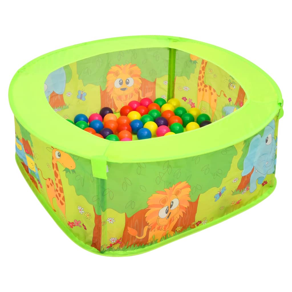Basket Unpacking Advanced Piscina cu 50 Bile Incluse pentru Copii, Dimensiuni 75x75x32 cm,  Multicolore - eMAG.ro