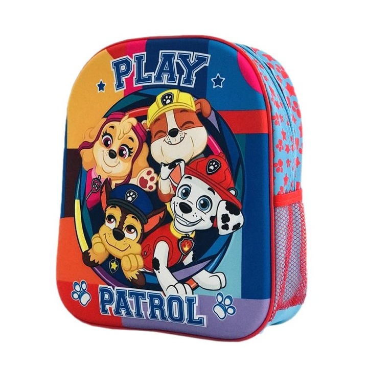 Ghiozdan mic de gradinita 3D Paw Patrol, 1 compartiment, 32x 29 x 11 cm
