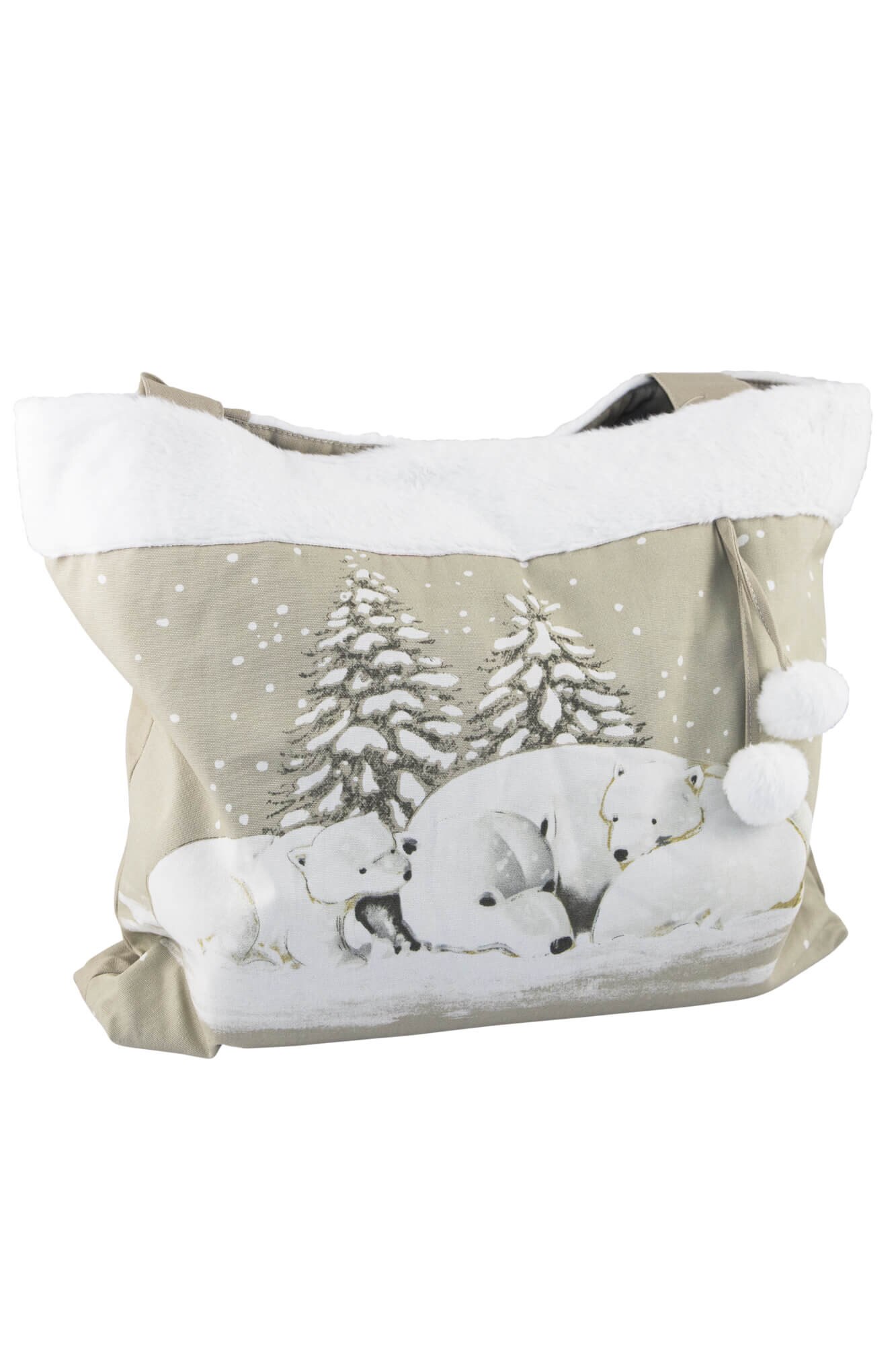 Geanta de umar cu ciucuri ursi polari, J-Line