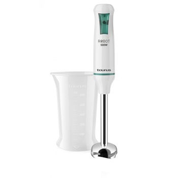 Mixer vertical Taurus Robot 500 Inox, 500W, functie Turbo0,pahar gradat 0,8 l, Alb Mixer vertical Taurus Robot 500 Inox, 500W, functie Turbo0,pahar gradat 0,8 l, Alb