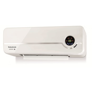 Aeroterma ceramica de perete Taurus Alpatec RCMB 23. 2000W, 2 trepte de putere, Timer 8 ore, LED display, Setare temperatura: 18° - 45°C. Oscilatie automata.Protectie termica. Telecomanda. Aeroterma ceramica de perete Taurus Alpatec RCMB 23. 2000W, 2 trepte de putere, Timer 8 ore, LED display, Setare temperatura: 18° - 45°C. Oscilatie automata.Protectie termica. Telecomanda.