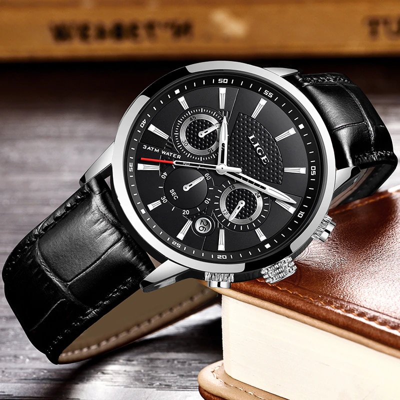 Ceas barbatesc de mana Lige Elegant Casual Business Afisaj Analog ...