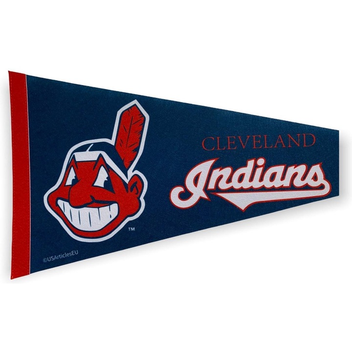 Знаме USArticlesEU Cleveland Indians, 31x72 см