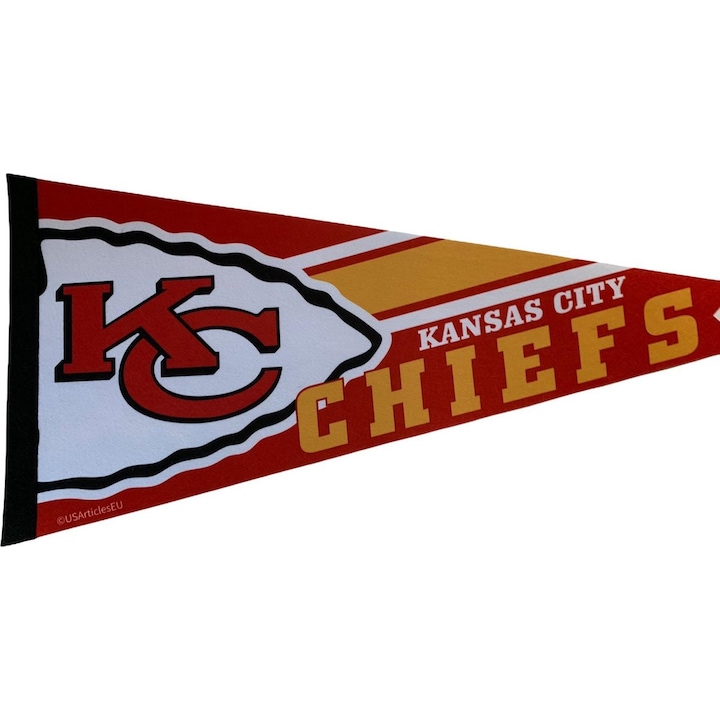 Знаме USArticlesEU Kansas City Chiefs, 31x72 см