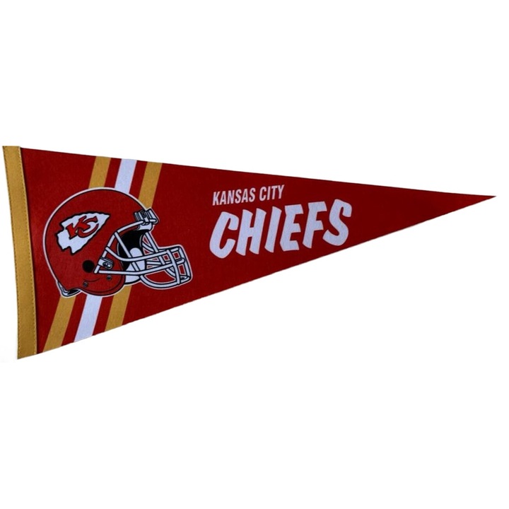 Знаме USArticlesEU Kansas City Chiefs, 31x72 см