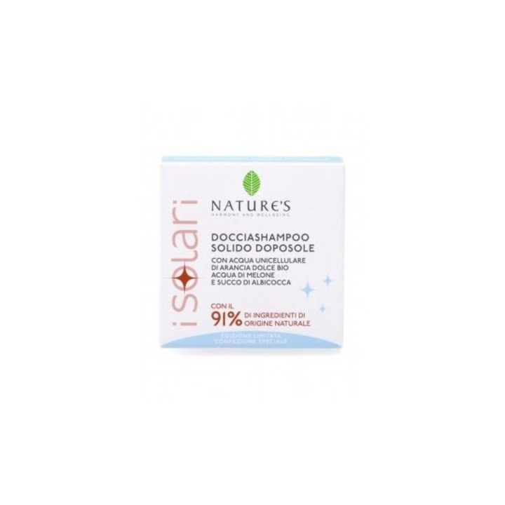 Sapun solid si sampon dupa soare iSolari, 2 in 1, Nature's, 60g