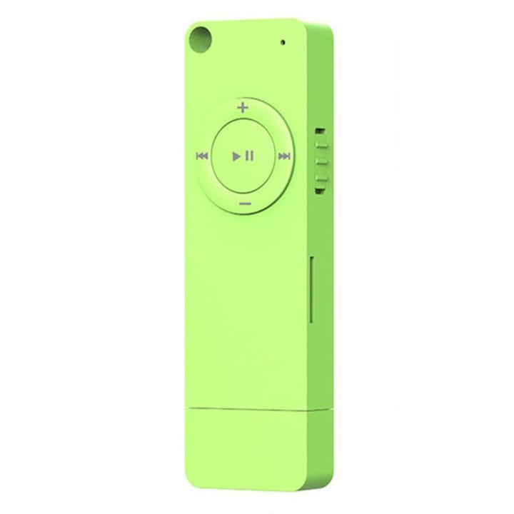MP3 lejátszó Bluetooth zenelejátszó 32 GB SD kártya, fülhallgatóval, Zöld