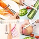 Set 3 curatatoare pentru fructe/legume, Senmase, Otel inoxidabil, Argintiu