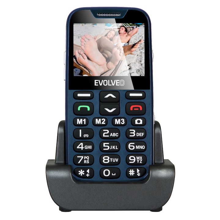 Easyphone EP-600 XD Senior Mobiltelefon, Kártyafüggetlen, Kék