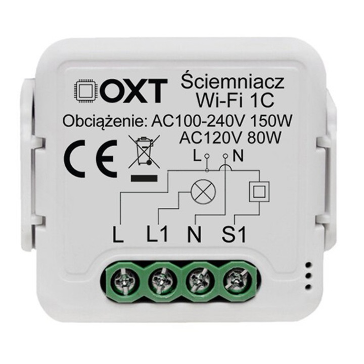 Mini Smart WiFi Dimmer - aplicatie TUYA. 1 canal 1CH 230V - Pentru lumina