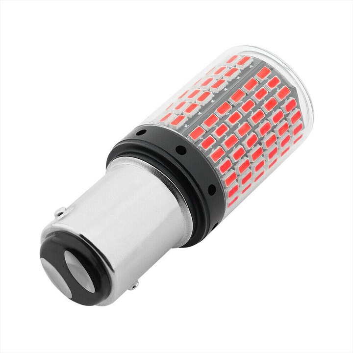 Led auto Rosu BAY15D P21/5W 1157 Canbus cu 144 SMD 3014 12V - BAY15D-144SMD-3014