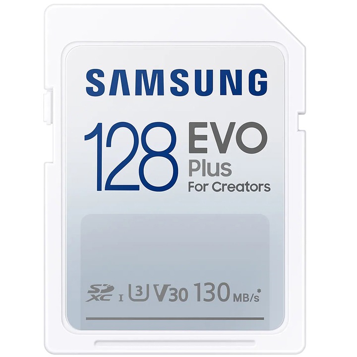 Карта памет Samsung Full SDEVO Plus, 128GB, 130MB/s